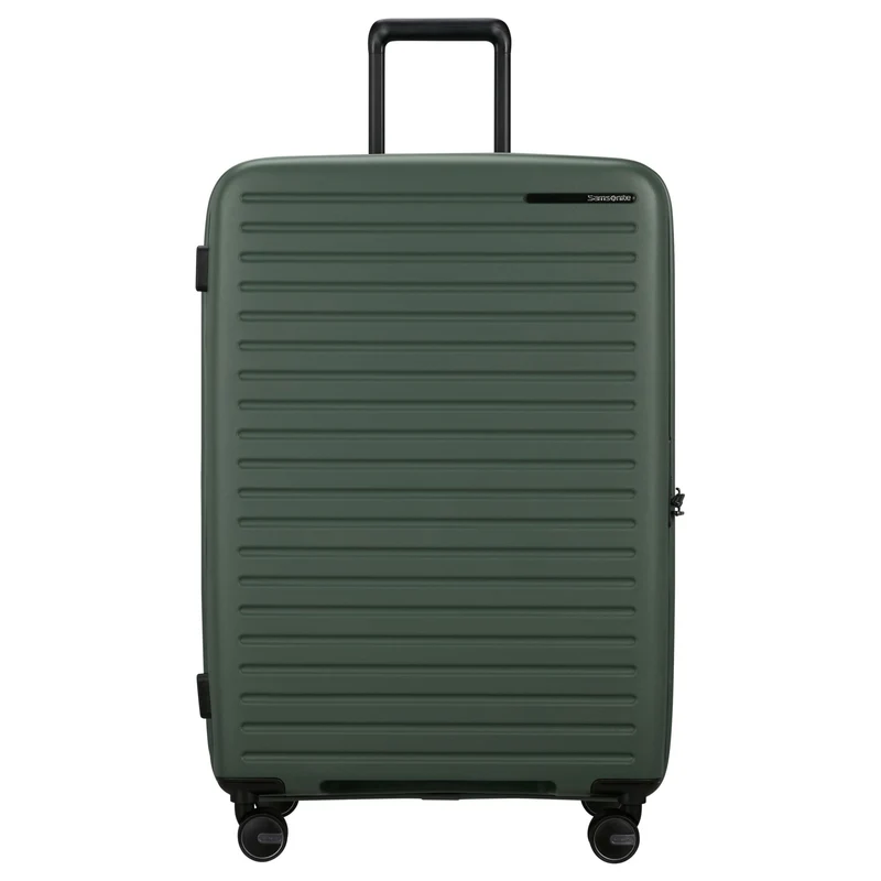 Samsonite Selection Restackd - 4-Rollen-Trolley 75 cm L erw. mit 3tlg. Packsack-Set (sage)
