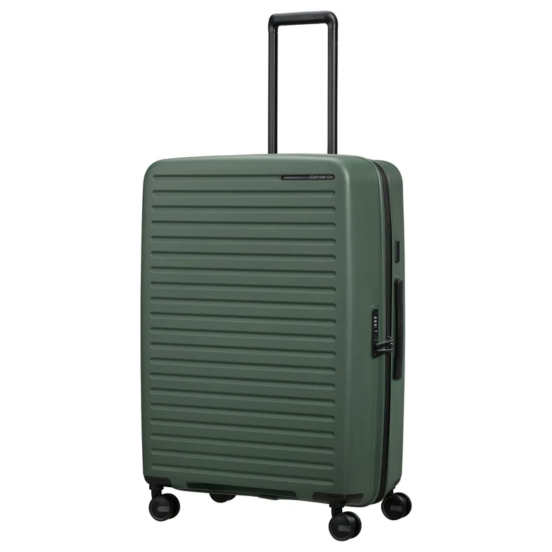 Samsonite Selection Restackd - 4-Rollen-Trolley 75 cm L erw. mit 3tlg. Packsack-Set (sage)