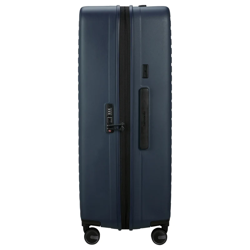 Samsonite Selection Restackd - 4-Rollen-Trolley 81 cm XL erw. mit 3tlg. Packsack-Set (midnight)