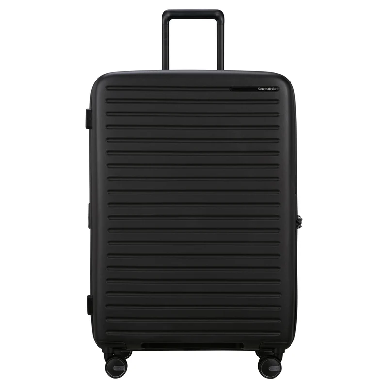 Samsonite Selection Restackd - 4-Rollen-Trolley 75 cm L erw. mit 3tlg. Packsack-Set (schwarz)