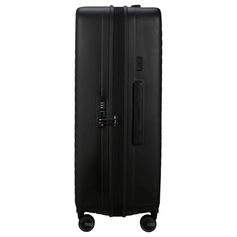 Samsonite Selection Restackd - 4-Rollen-Trolley 75 cm L erw. mit 3tlg. Packsack-Set (schwarz)