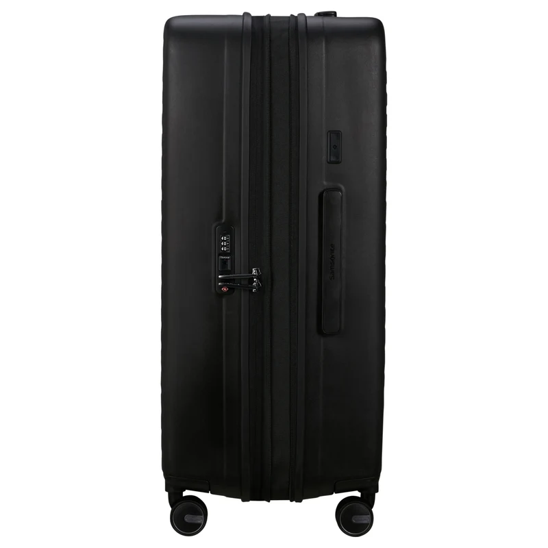 Samsonite Selection Restackd - 4-Rollen-Trolley 75 cm L erw. mit 3tlg. Packsack-Set (schwarz)