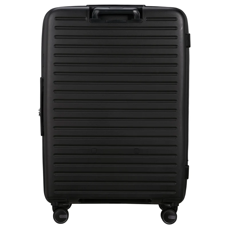 Samsonite Selection Restackd - 4-Rollen-Trolley 75 cm L erw. mit 3tlg. Packsack-Set (schwarz)