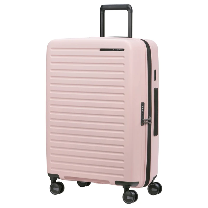 Samsonite Selection Restackd - 4-Rollen-Trolley M 68 cm erw. (rose)