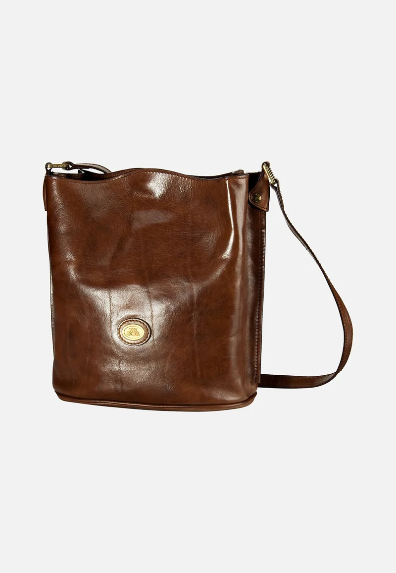 Story Donna Ledertasche Braun - Beuteltasche
