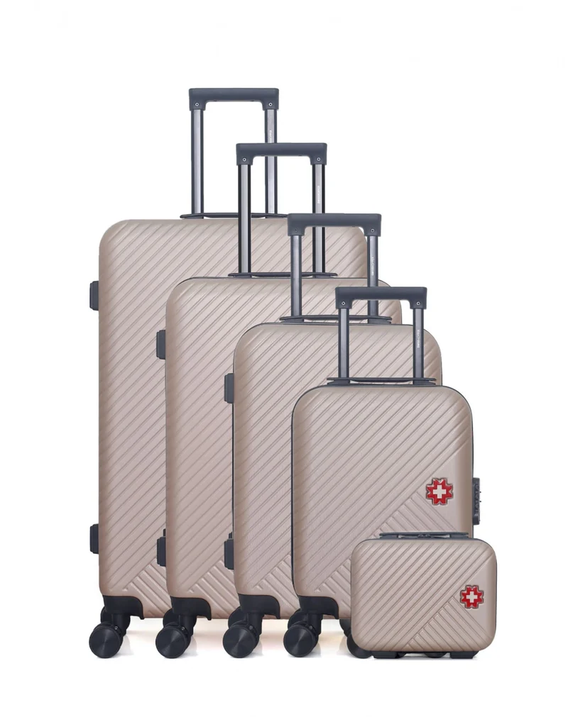 SWISS KOPPER – 5er-Set: Hartschalenkoffer SPIEZ-U