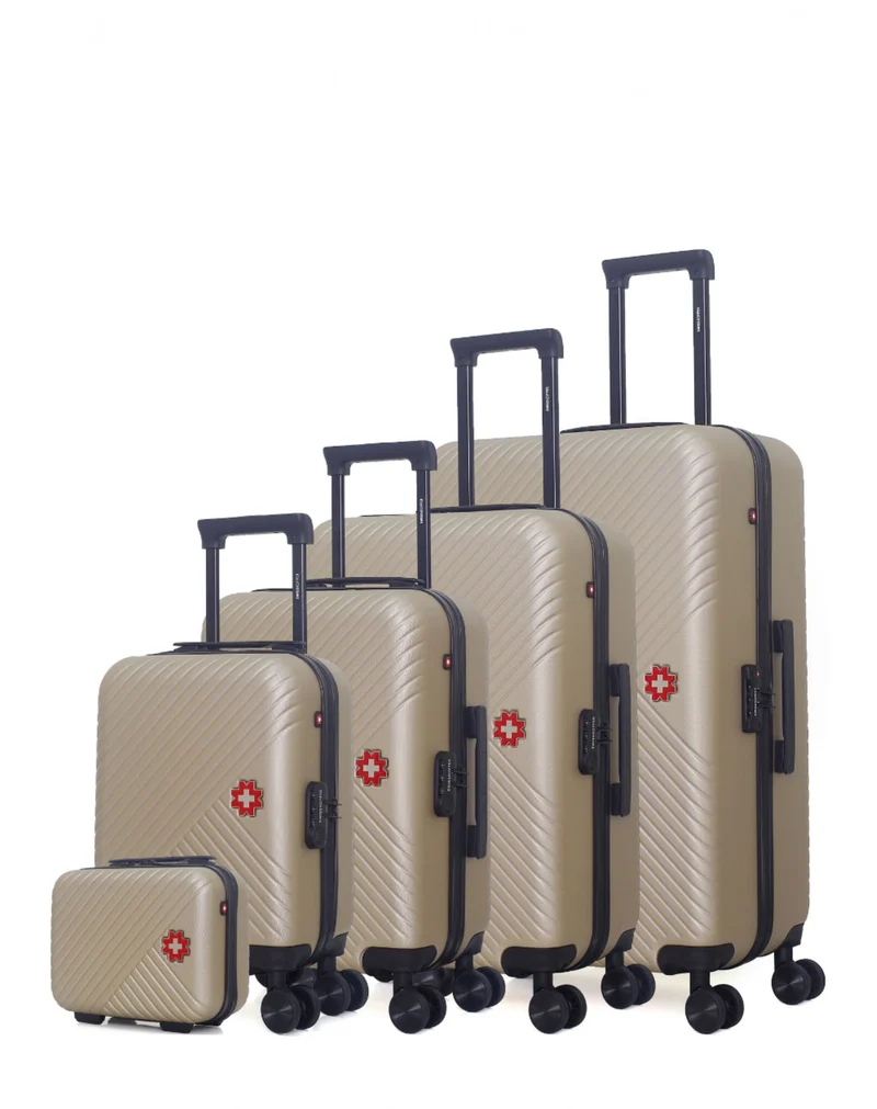 SWISS KOPPER – 5er-Set: Hartschalenkoffer SPIEZ-U