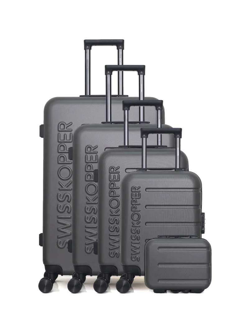 SWISS KOPPER – 5er-Set: Hartschalenkoffer AIGLE-U