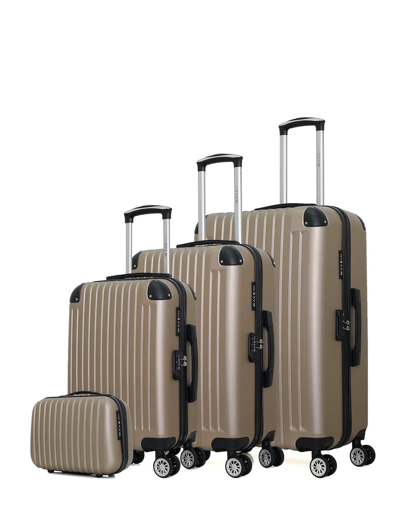 WAVE PARIS - 4er-Set: Hartschalenkoffer TAGE-C