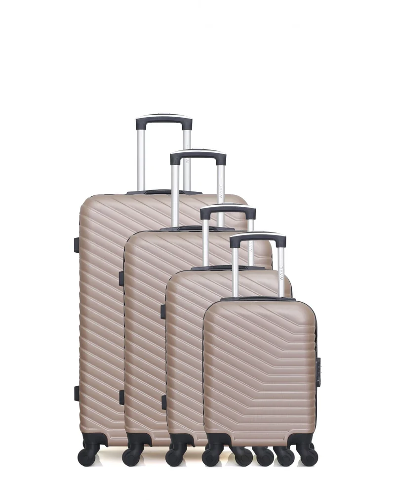 WAVE PARIS - 4er-Set: Hartschalenkoffer LENA-M