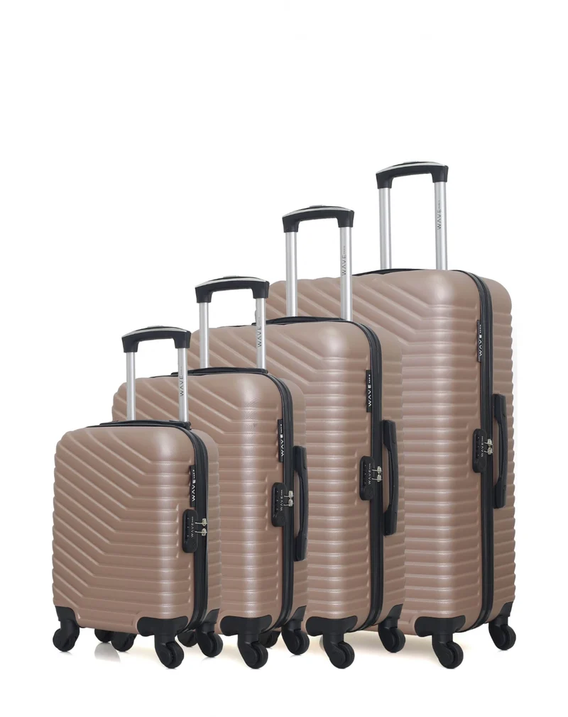WAVE PARIS - 4er-Set: Hartschalenkoffer LENA-M