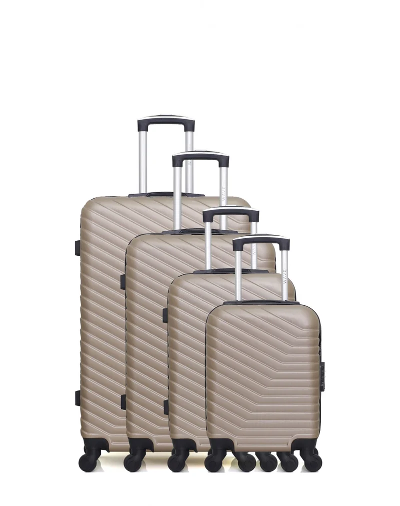WAVE PARIS - 4er-Set: Hartschalenkoffer LENA-M