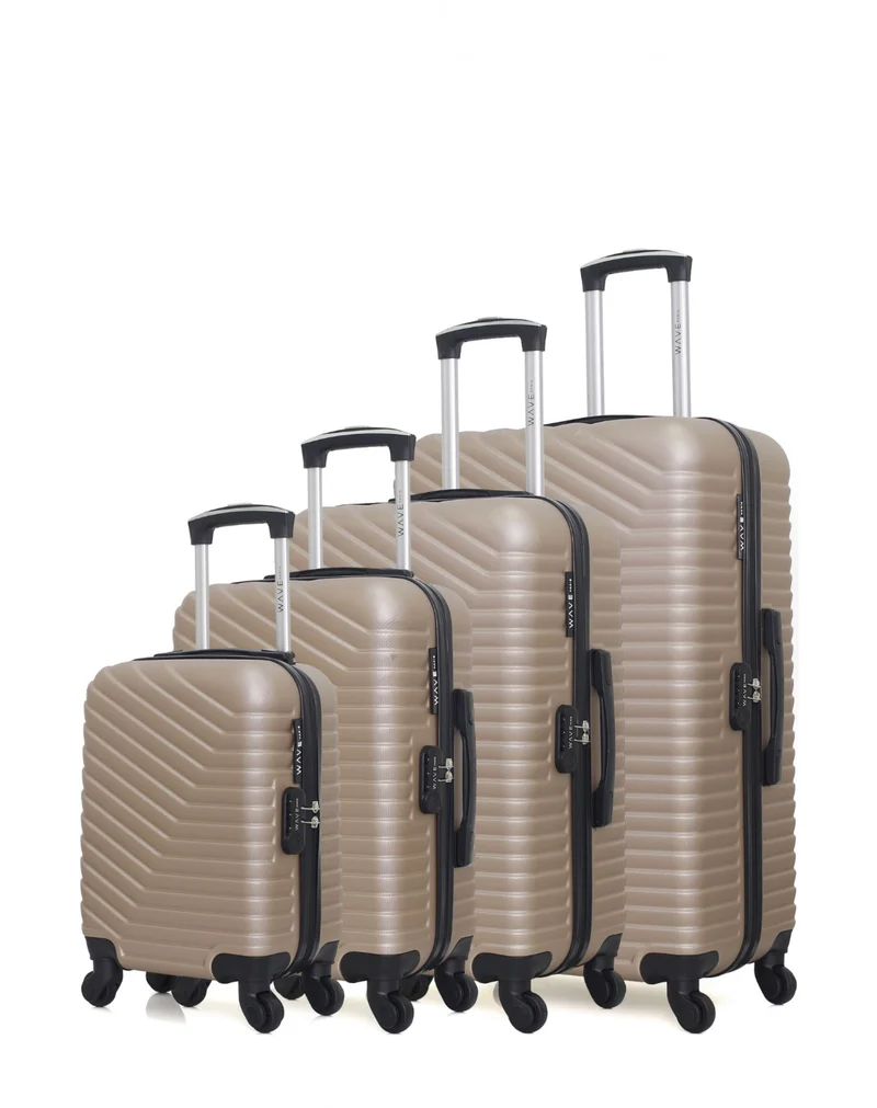 WAVE PARIS - 4er-Set: Hartschalenkoffer LENA-M