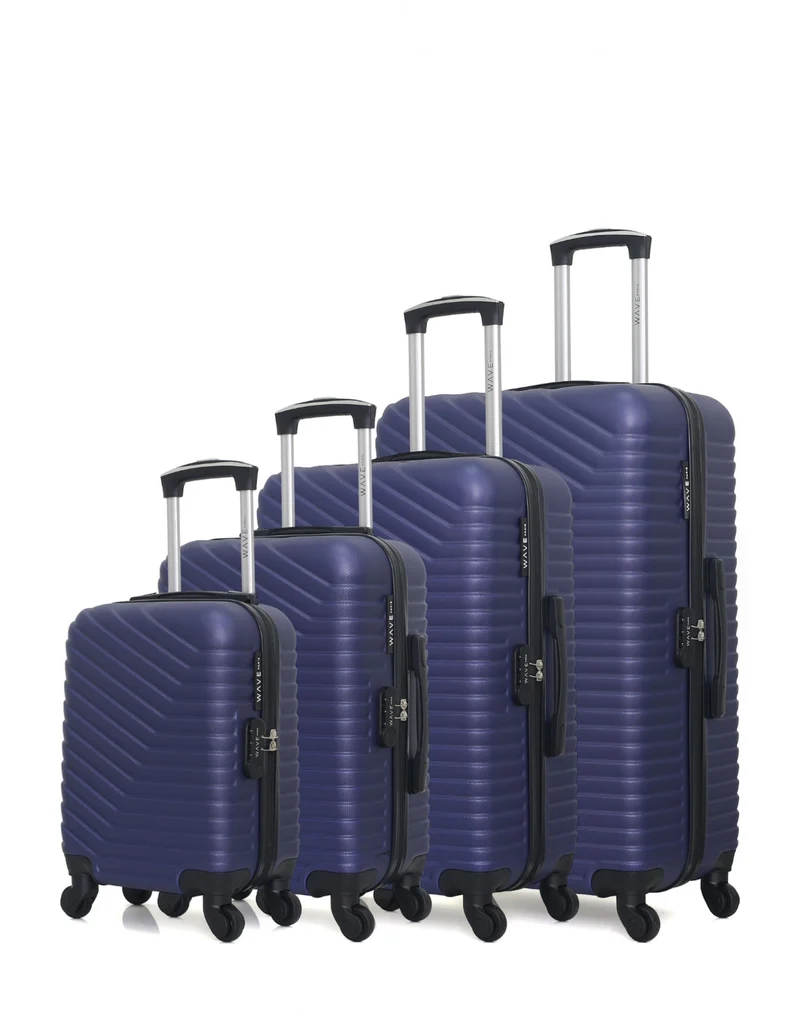 WAVE PARIS - 4er-Set: Hartschalenkoffer LENA-M