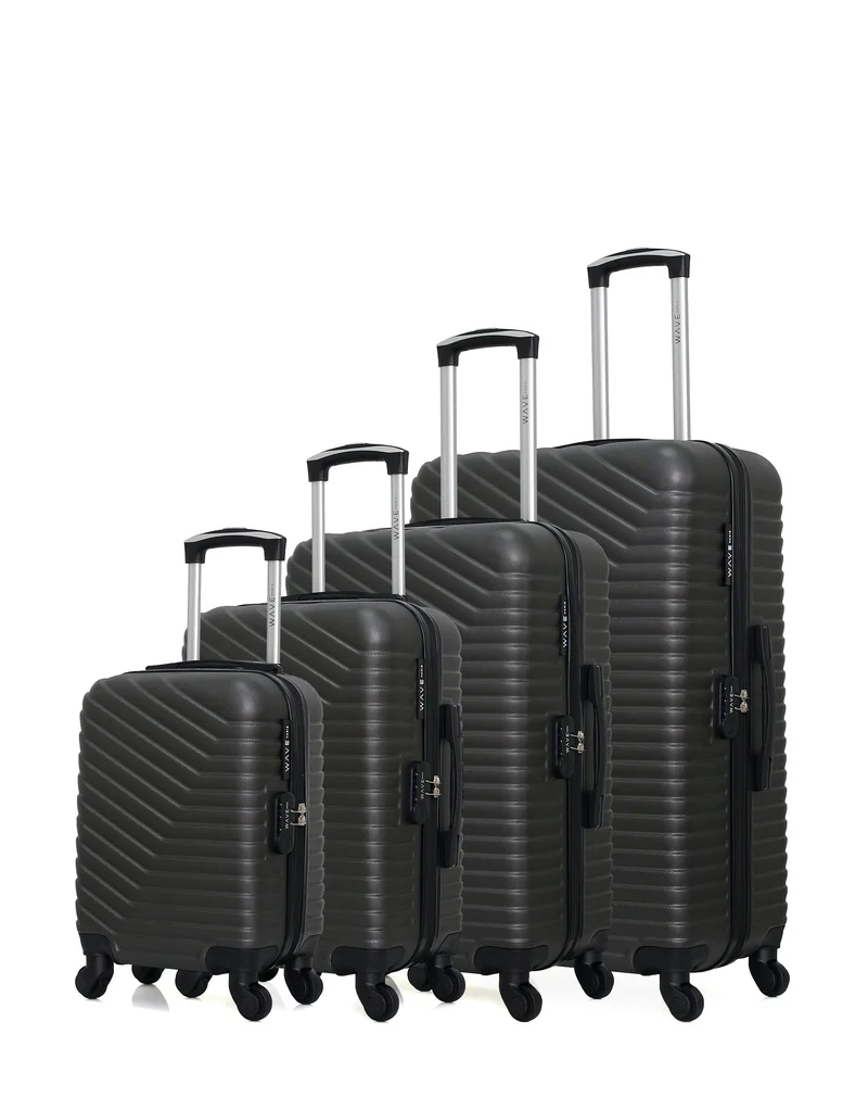 WAVE PARIS - 4er-Set: Hartschalenkoffer LENA-M