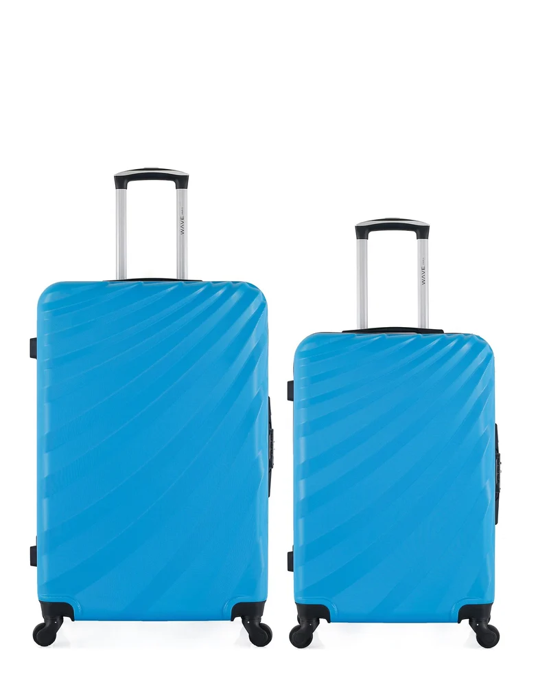 WAVE PARIS - 2er-Pack: Großer Koffer und mittelgroßer Koffer DANUBE