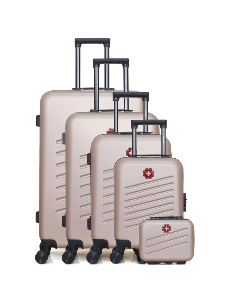 SWISS KOPPER – 5er-Set: Hartschalenkoffer ZURICH-U