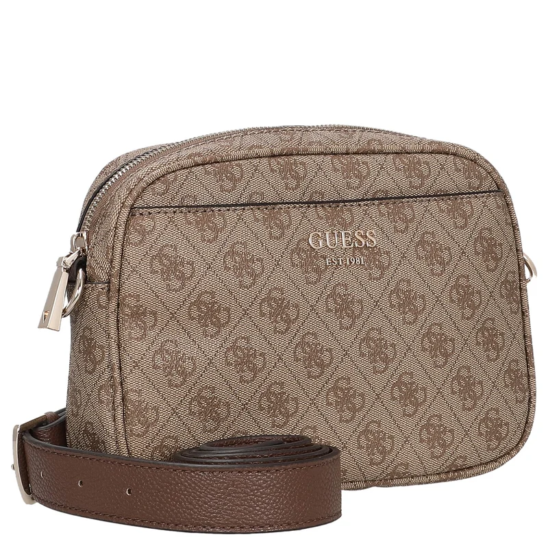 Guess Vikky II - Umhängetasche 20 cm (latte logo/brown)