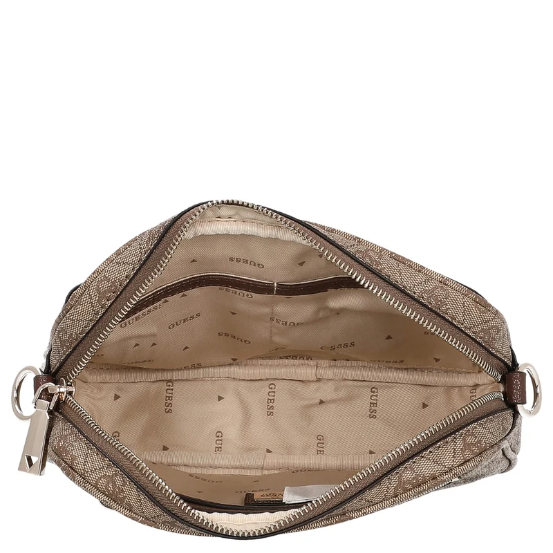 Guess Vikky II - Umhängetasche 20 cm (latte logo/brown)