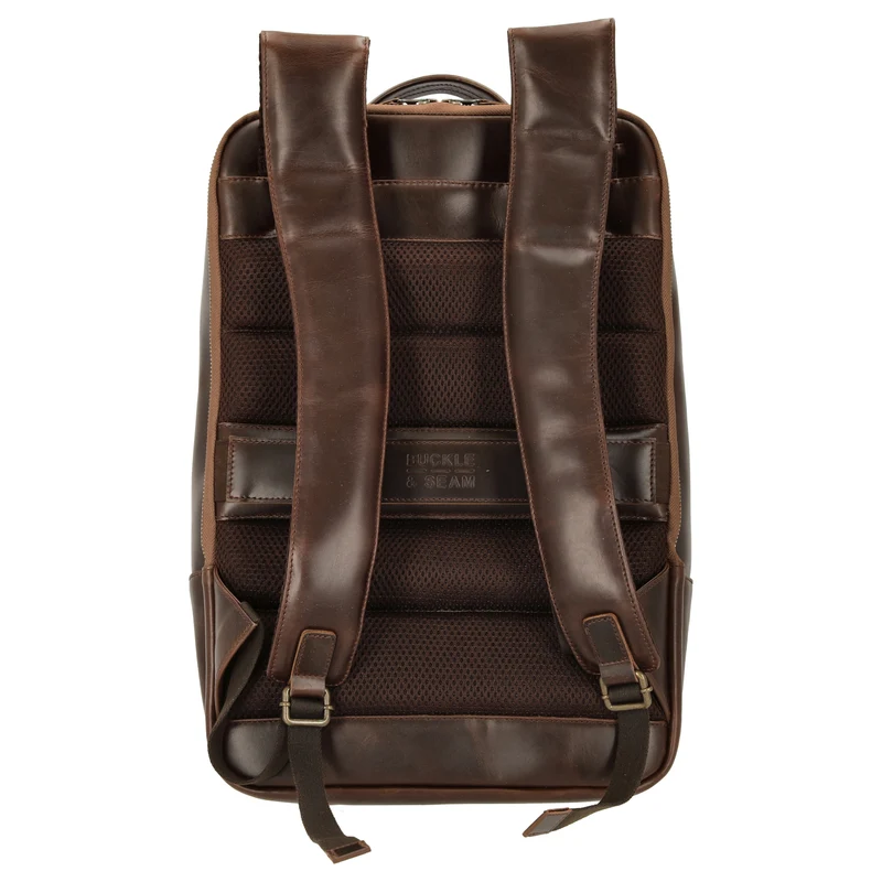 Buckle & Seam Leon - Rucksack 15" 41 cm (brown/dots)