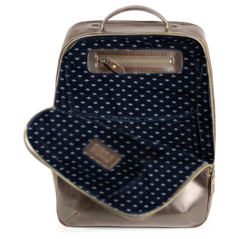 Buckle & Seam Leon - Rucksack 15" 41 cm (brown/dots)