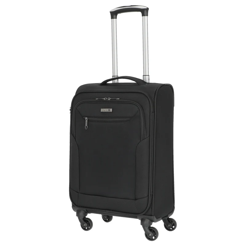 D&N Travel Line 6804 - 4-Rollen-Kabinentrolley S 55 cm (schwarz)