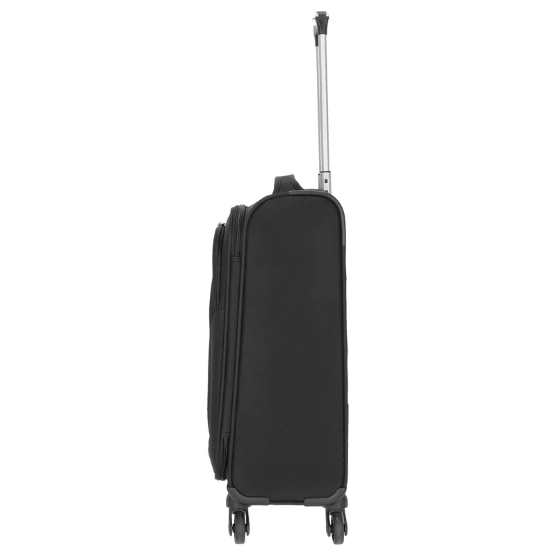 D&N Travel Line 6804 - 4-Rollen-Kabinentrolley S 55 cm (schwarz)