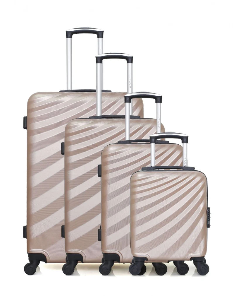 WAVE PARIS - 4er-Set: Hartschalenkoffer DANUBE-M