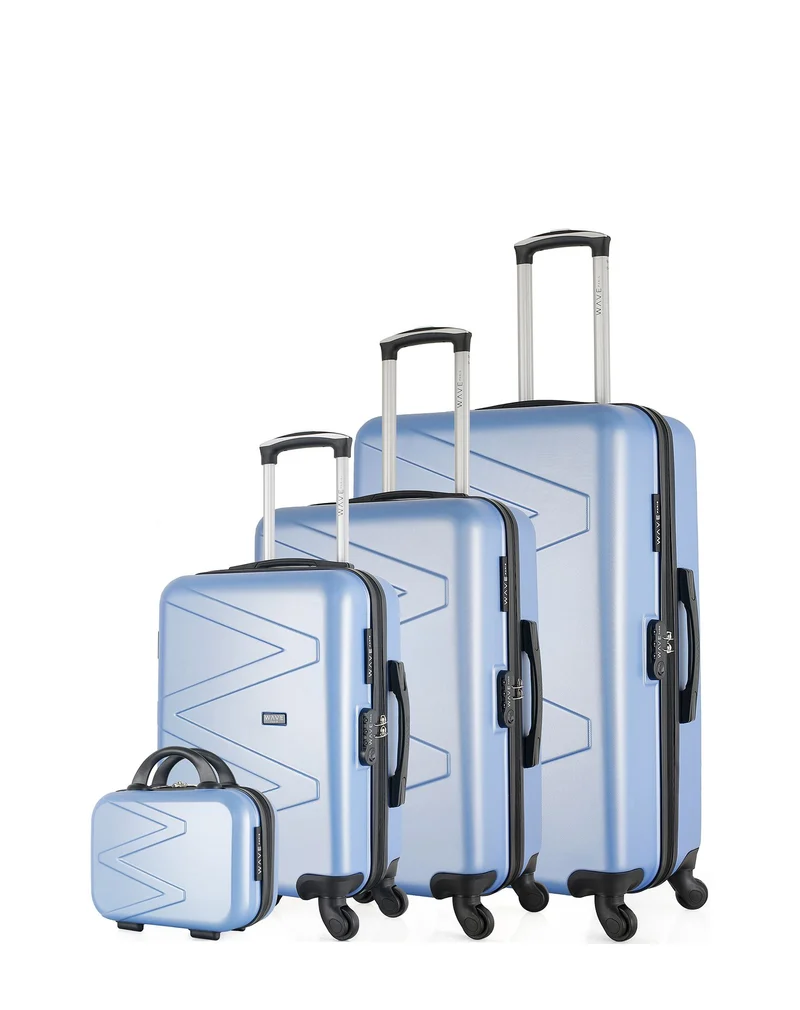 WAVE PARIS - 4er-Set: Hartschalenkoffer AMAZONE-C