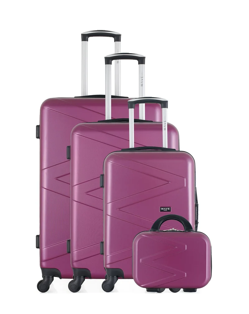 WAVE PARIS - 4er-Set: Hartschalenkoffer AMAZONE-C