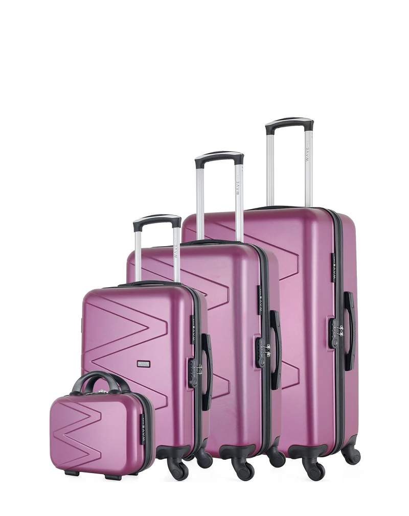 WAVE PARIS - 4er-Set: Hartschalenkoffer AMAZONE-C
