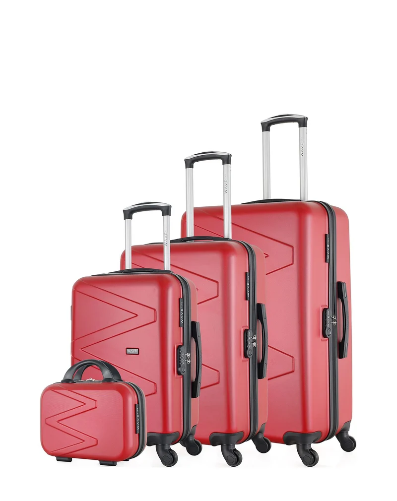 WAVE PARIS - 4er-Set: Hartschalenkoffer AMAZONE-C