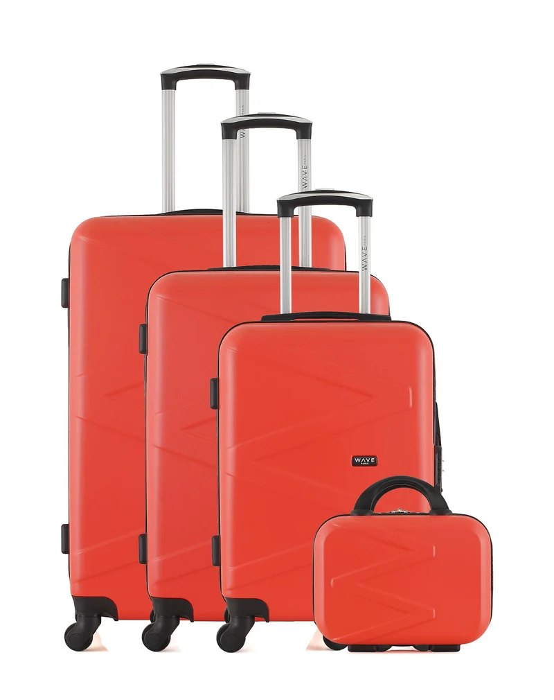 WAVE PARIS - 4er-Set: Hartschalenkoffer AMAZONE-C