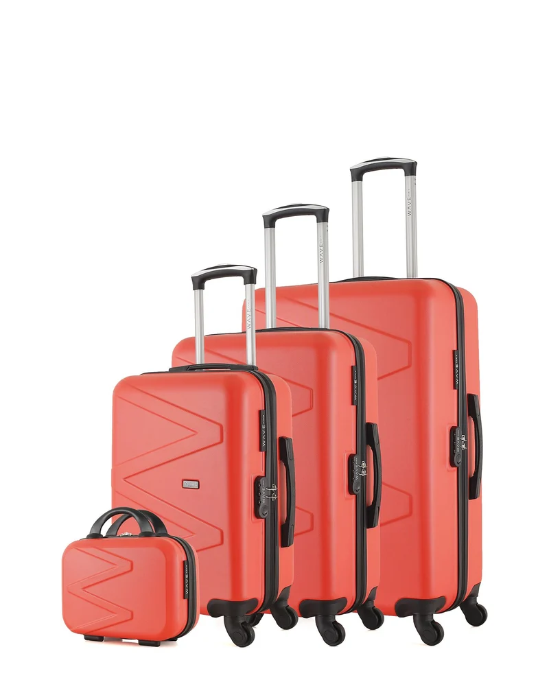 WAVE PARIS - 4er-Set: Hartschalenkoffer AMAZONE-C