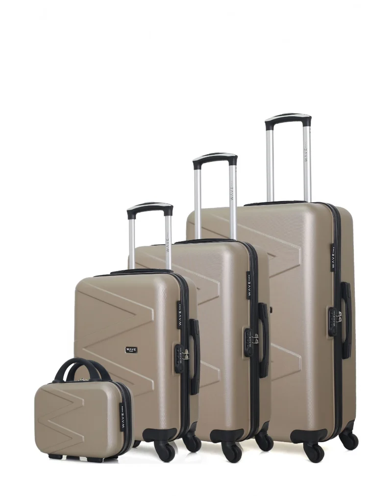 WAVE PARIS - 4er-Set: Hartschalenkoffer AMAZONE-C