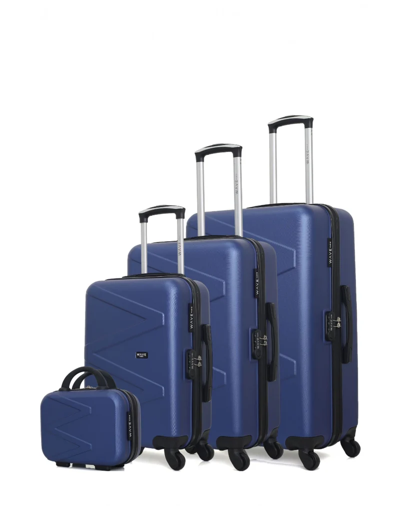WAVE PARIS - 4er-Set: Hartschalenkoffer AMAZONE-C