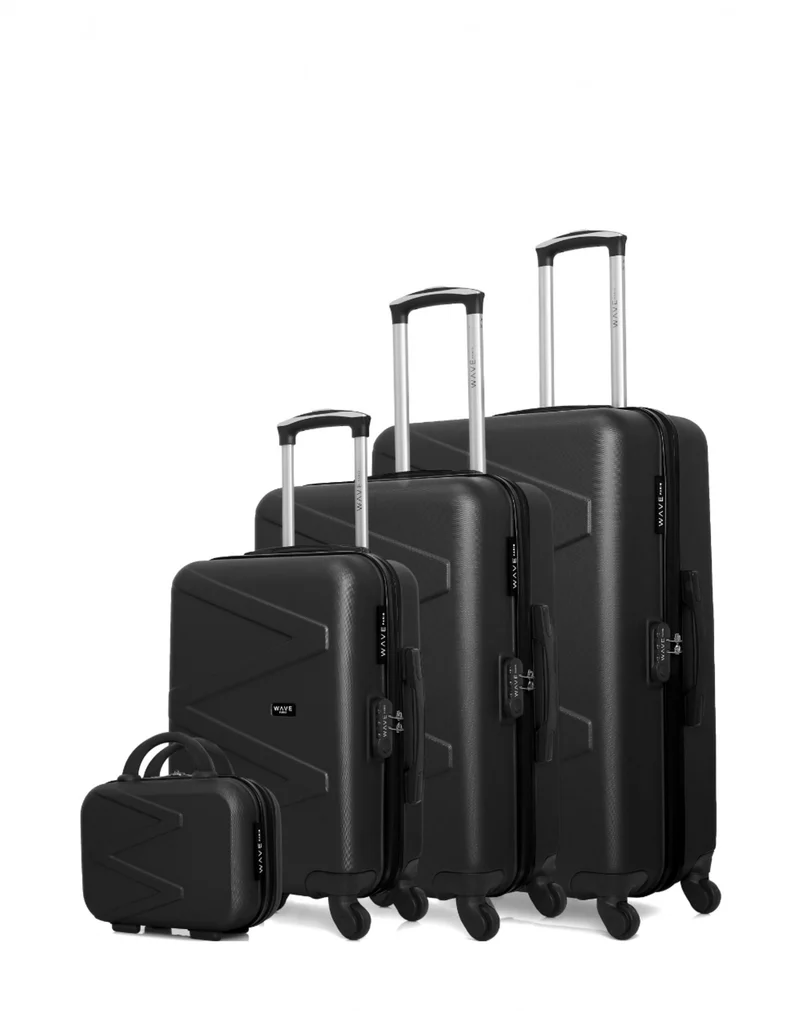 WAVE PARIS - 4er-Set: Hartschalenkoffer AMAZONE-C