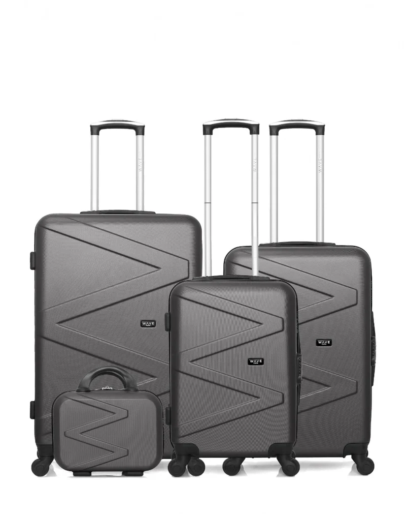 WAVE PARIS - 4er-Set: Hartschalenkoffer AMAZONE-C