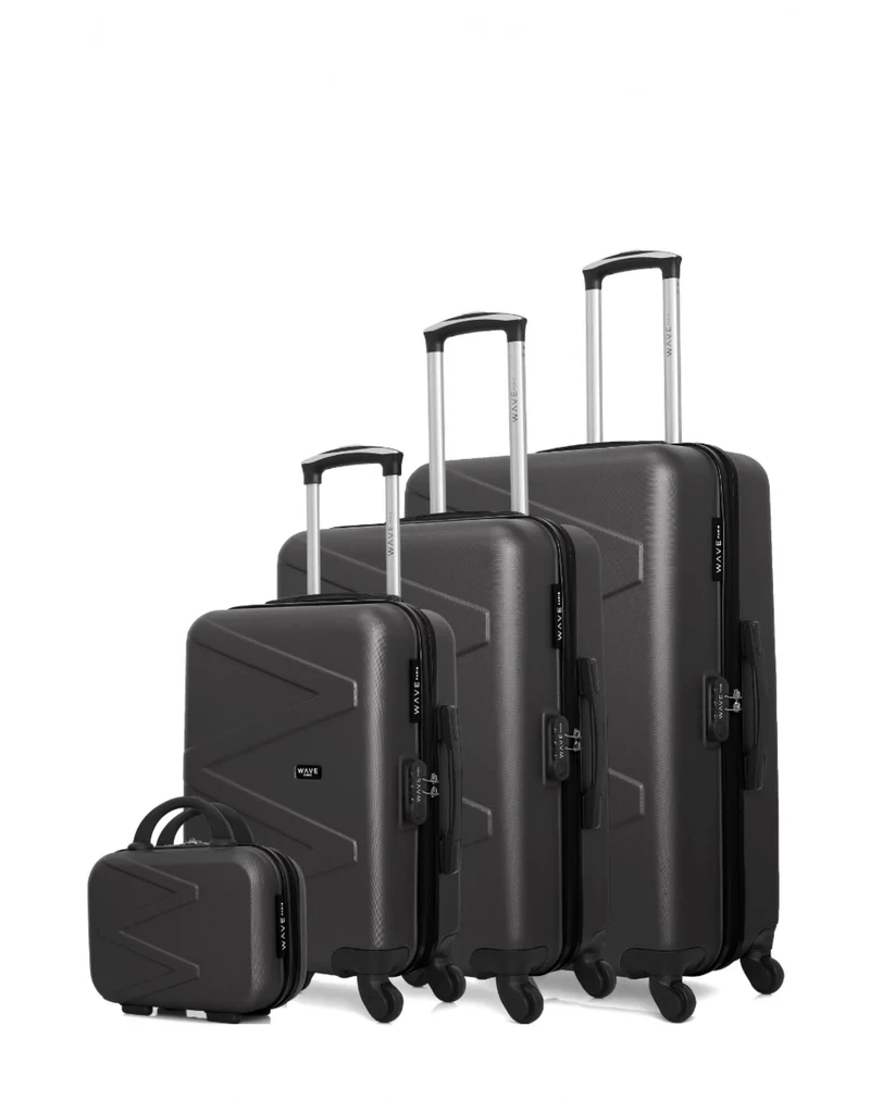 WAVE PARIS - 4er-Set: Hartschalenkoffer AMAZONE-C