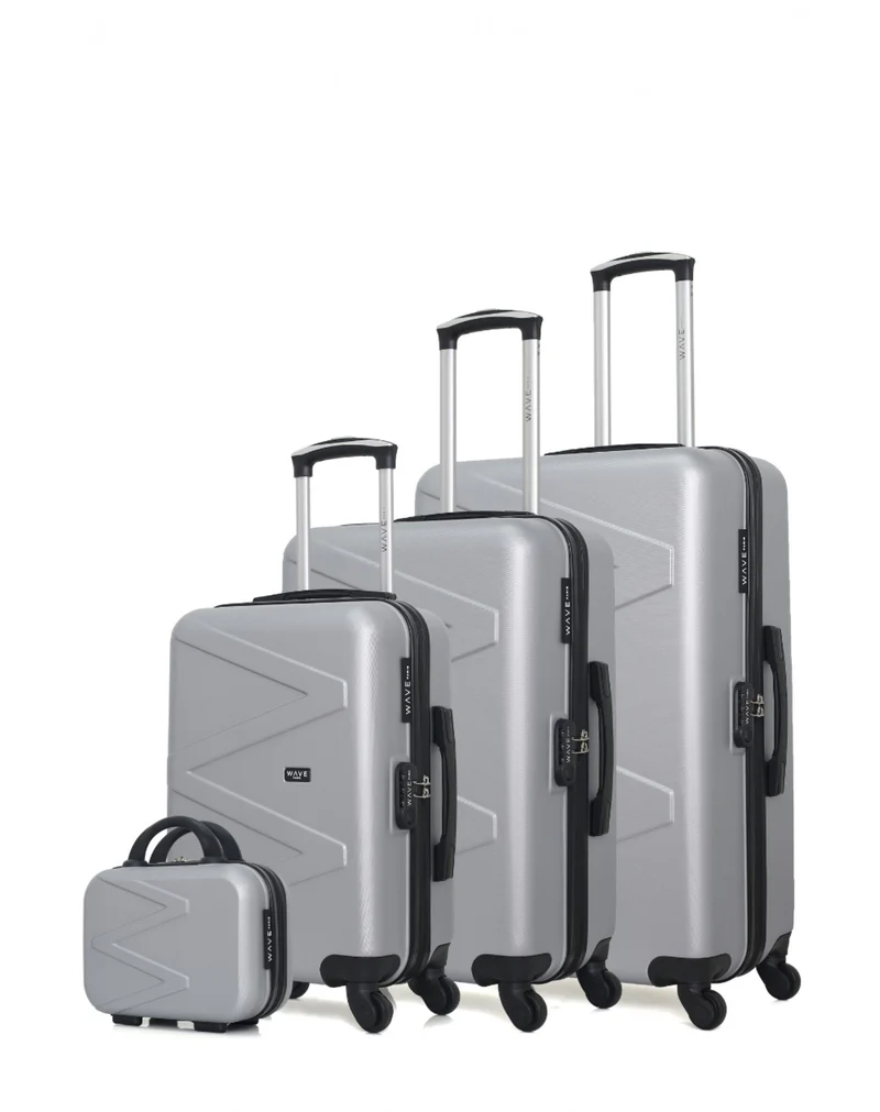 WAVE PARIS - 4er-Set: Hartschalenkoffer AMAZONE-C