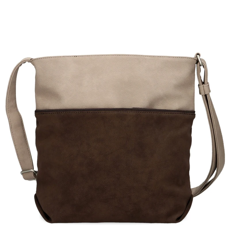 zwei Jana J10 - Schultertasche 29 cm (nubuk-espresso)