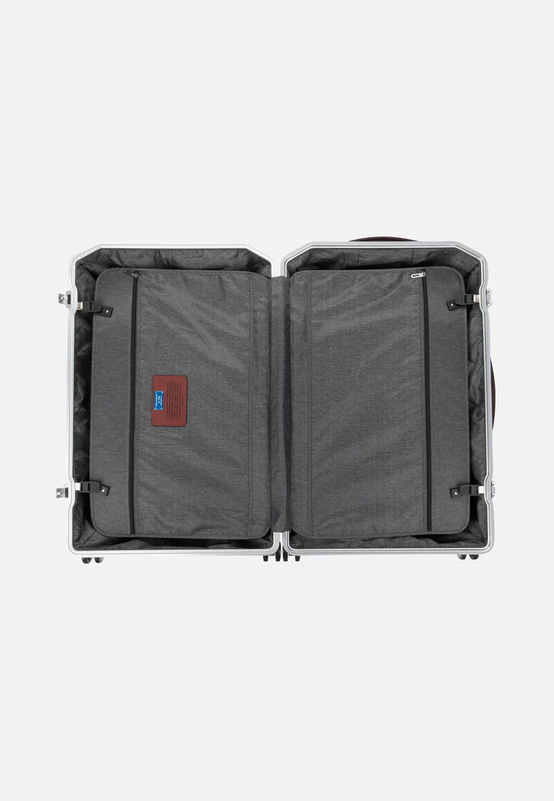 PQ Alu Big Size Spinner Grigio-Cuoio - Koffer