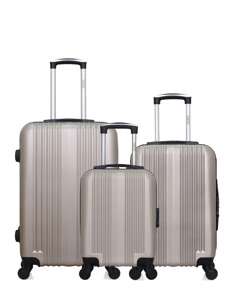 HERO – 3er-Pack: Mittelgroßer Koffer, Handgepäck und Handgepäck XXS LIPARI