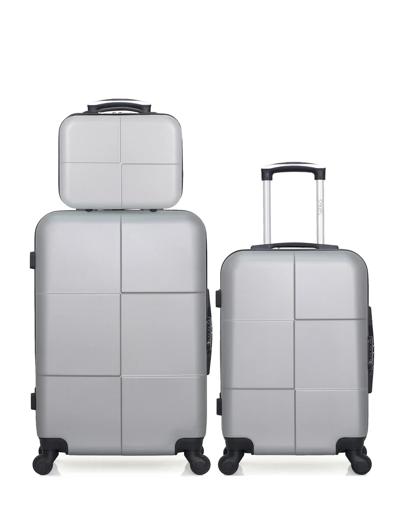 HERO – 3er-Pack: Mittelgroßer Koffer, Handgepäck und Kosmestikoffer CORONADO