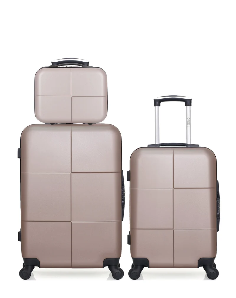 HERO – 3er-Pack: Mittelgroßer Koffer, Handgepäck und Kosmestikoffer CORONADO