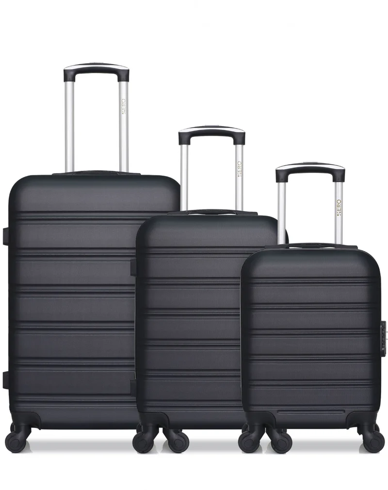 HERO – 3er-Pack: Mittelgroßer Koffer, Handgepäck und Handgepäck XXS RENOSO