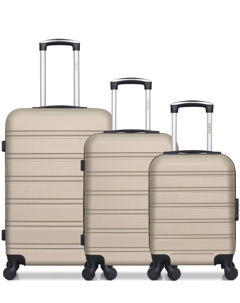 HERO – 3er-Pack: Mittelgroßer Koffer, Handgepäck und Handgepäck XXS RENOSO