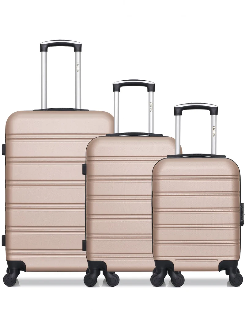 HERO – 3er-Pack: Mittelgroßer Koffer, Handgepäck und Handgepäck XXS RENOSO