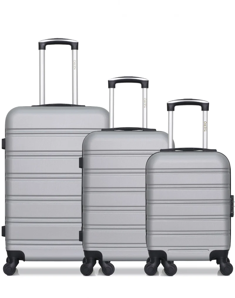 HERO – 3er-Pack: Mittelgroßer Koffer, Handgepäck und Handgepäck XXS RENOSO