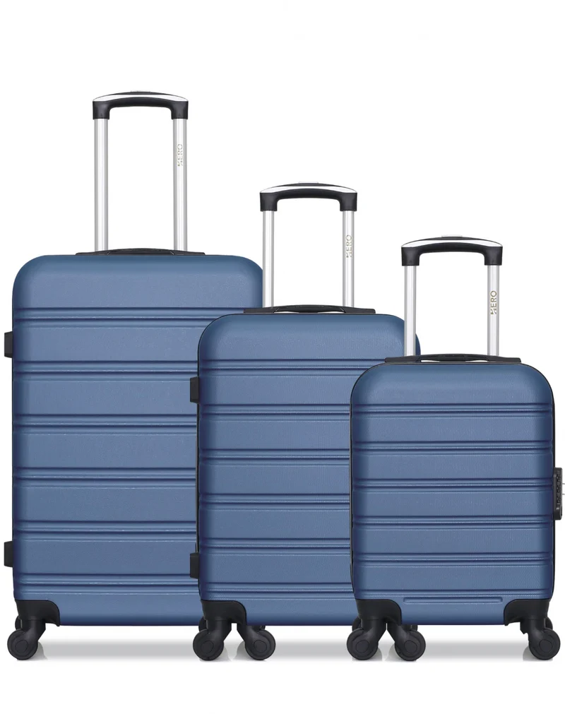 HERO – 3er-Pack: Mittelgroßer Koffer, Handgepäck und Handgepäck XXS RENOSO